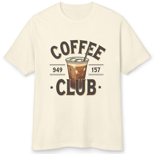 Coffee Club Unisex Garment-Dyed Heavyweight Cotton Tee