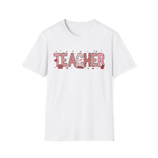 Valentine Teacher Unisex Softstyle T-Shirt