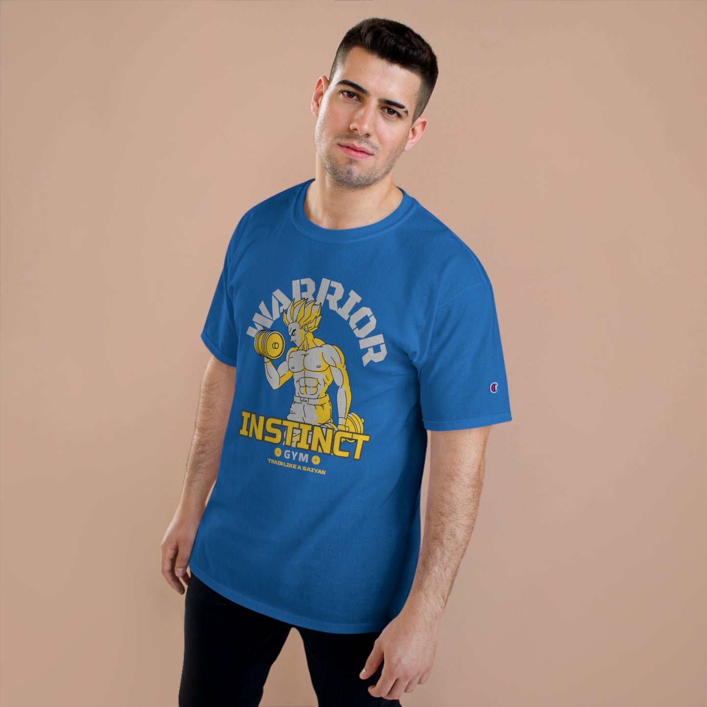 Gym Rat T-Shirt - Lifting Weights Anime Tee - Champion Tee