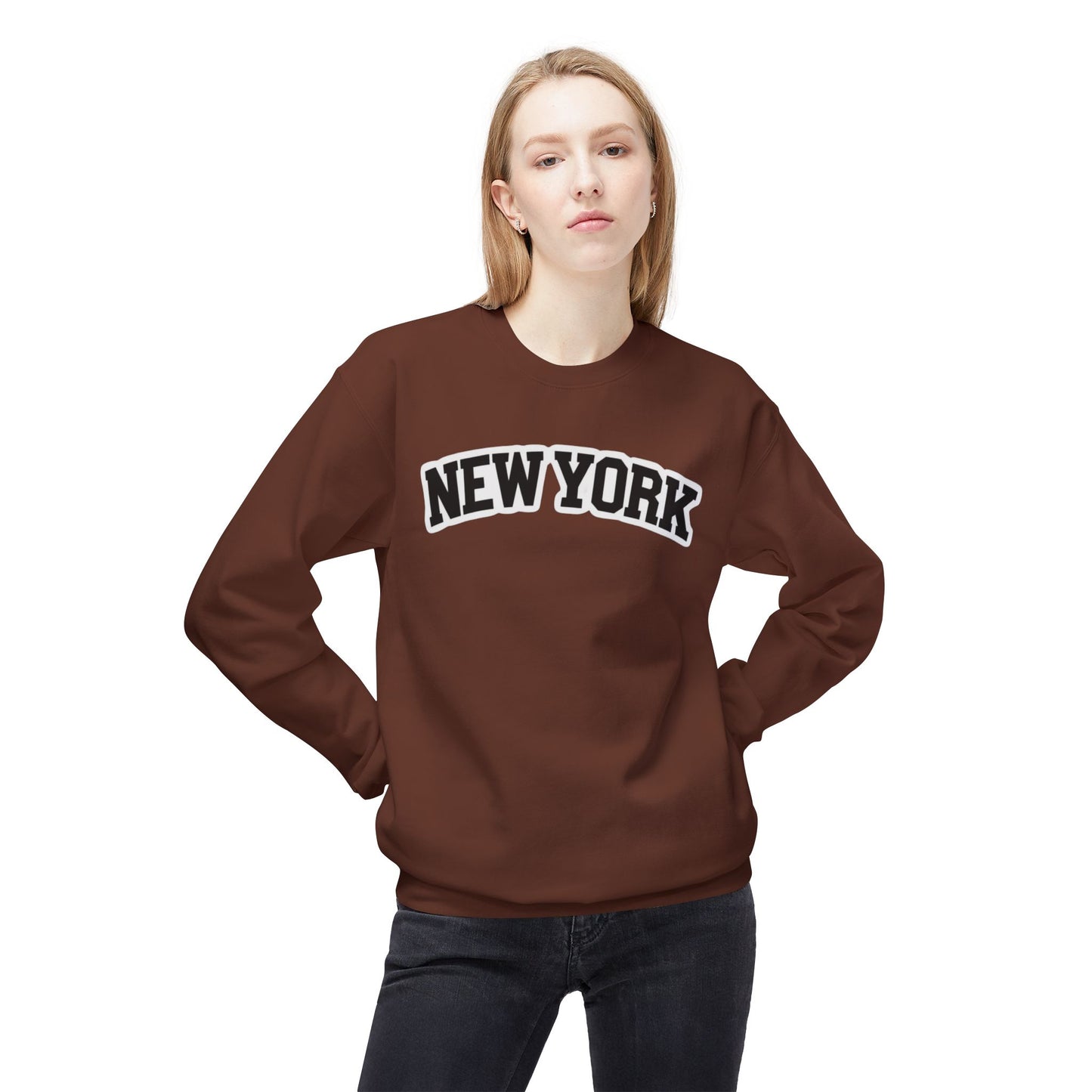 New York Unisex Midweight Softstyle Fleece Crewneck Sweatshirt