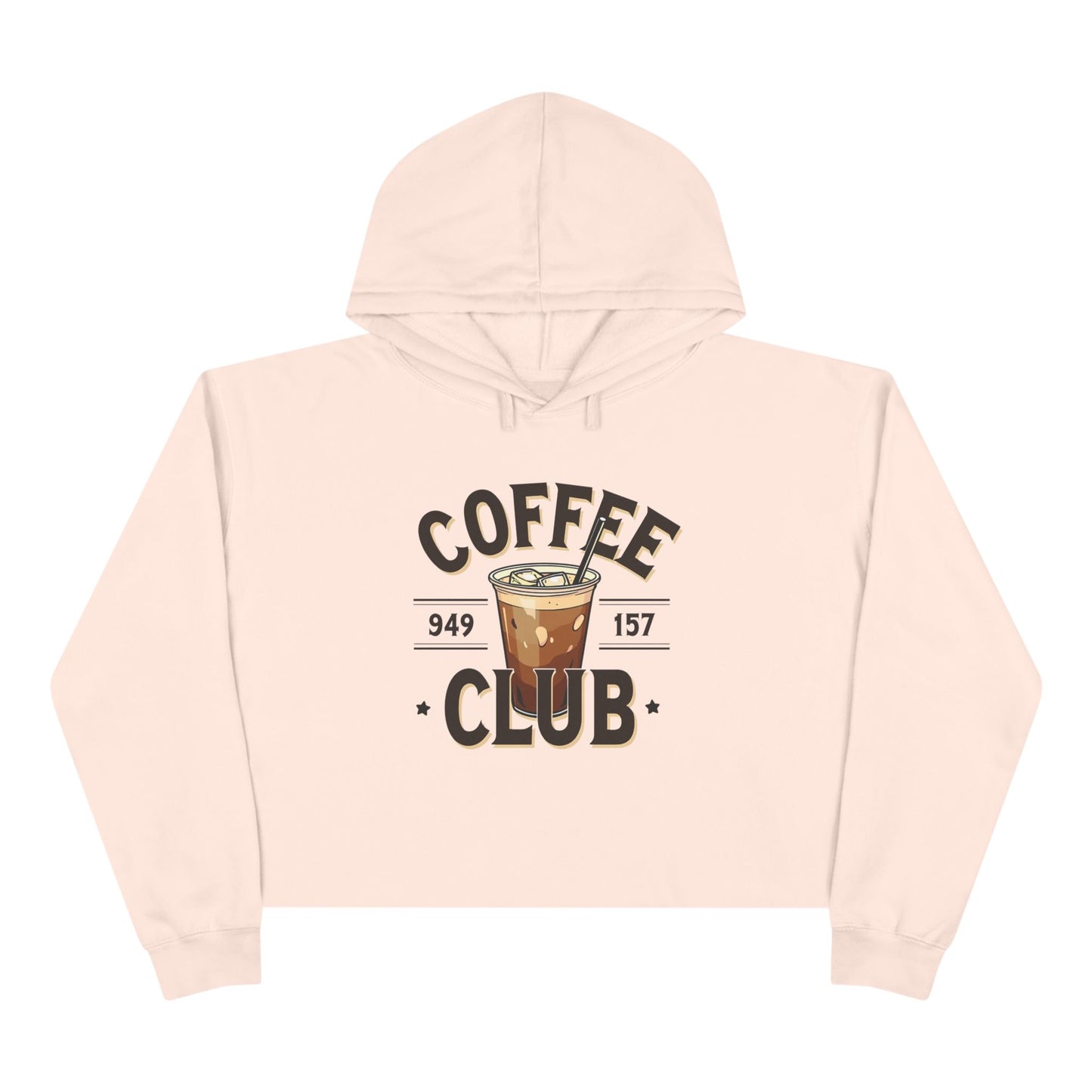 Coffee Club Crop Hoodie