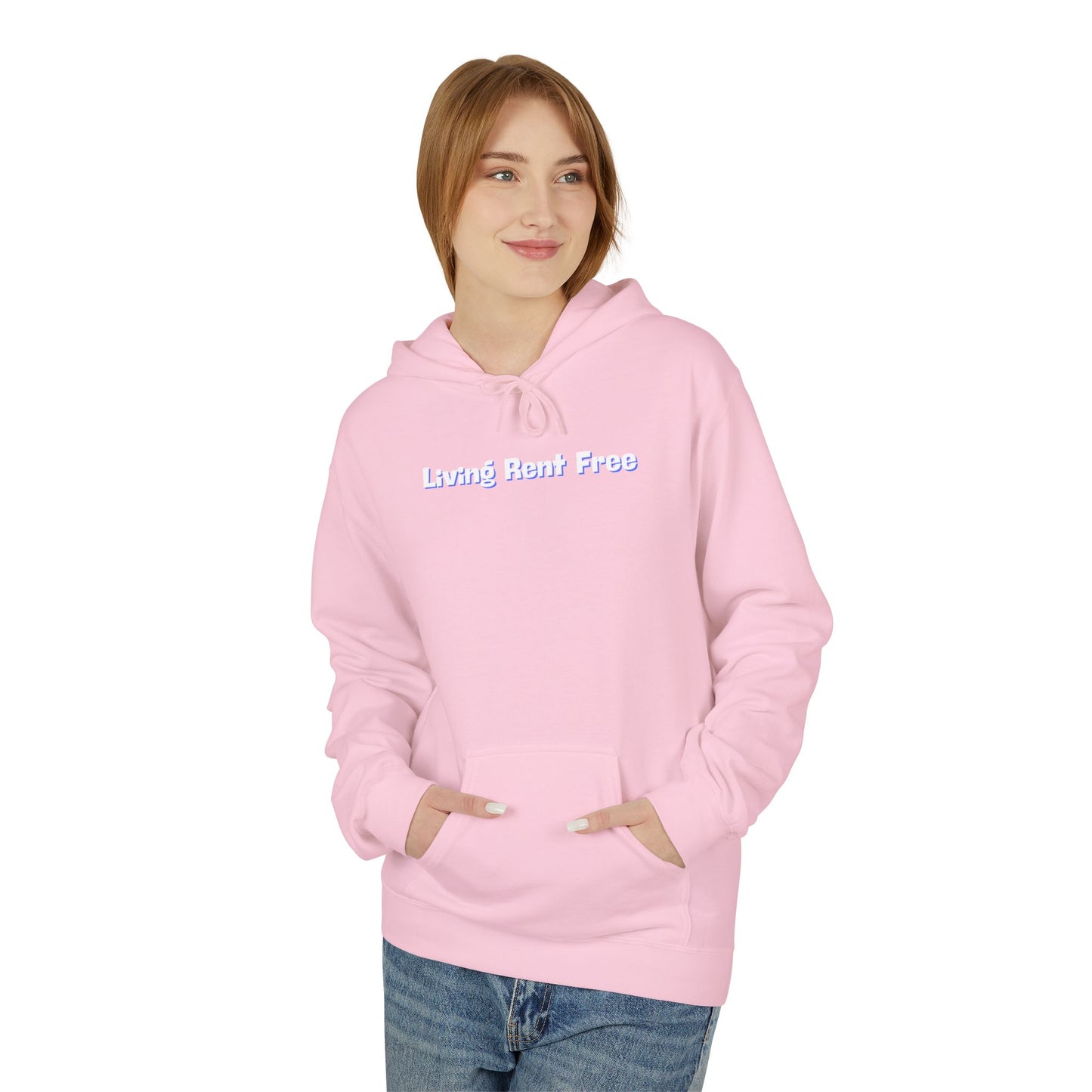 Living Rent Free Unisex Midweight Softstyle Fleece Hoodie