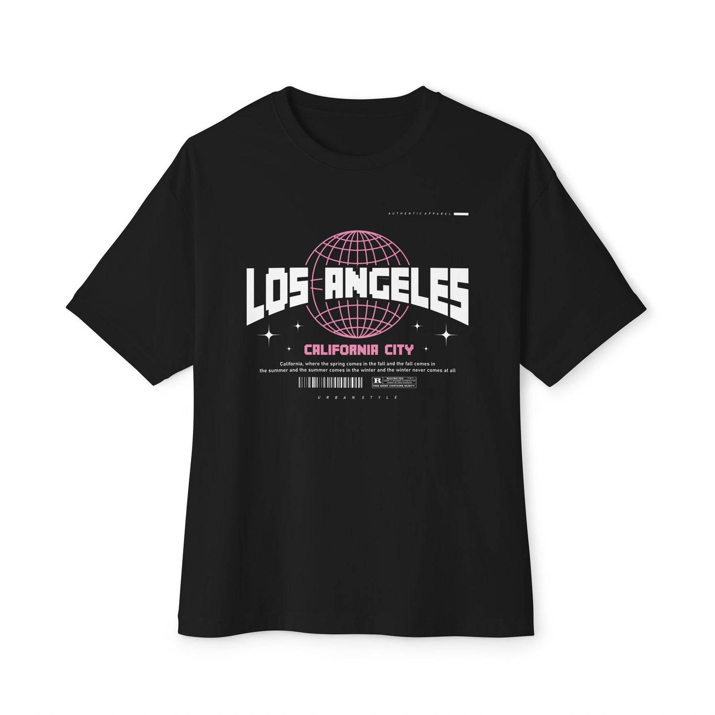 Unisex Los Angeles Oversized Boxy Tee