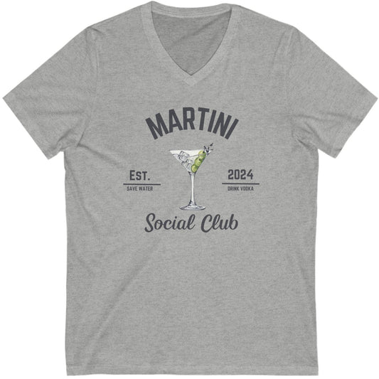 Martini Social Club Unisex Jersey Short Sleeve V-Neck Tee