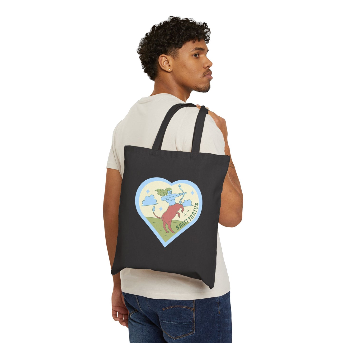 Sagittarius Cotton Canvas Tote Bag