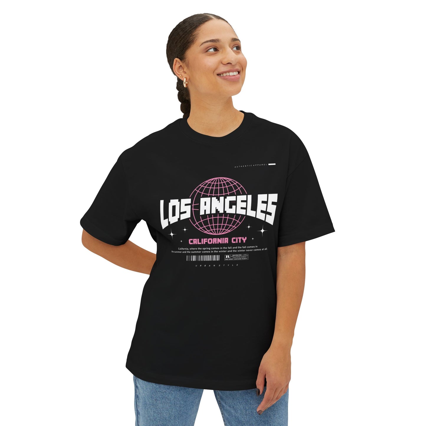 Unisex Los Angeles Oversized Boxy Tee