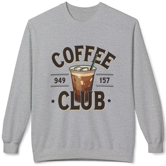 Coffee Club Unisex Midweight Softstyle Fleece Crewneck Sweatshirt