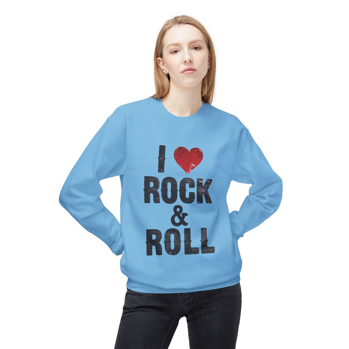 Rock & Roll Unisex Midweight Softstyle Fleece Crewneck Sweatshirt