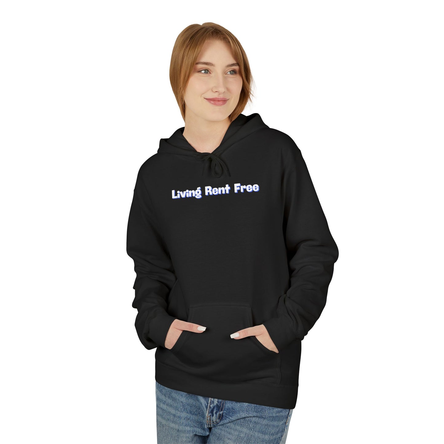 Living Rent Free Unisex Midweight Softstyle Fleece Hoodie