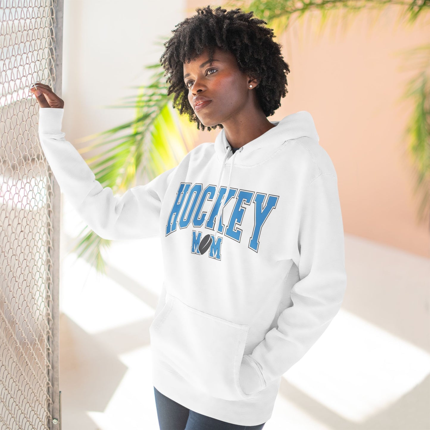 Hockey Mom Three-Panel Fleece Hoodie