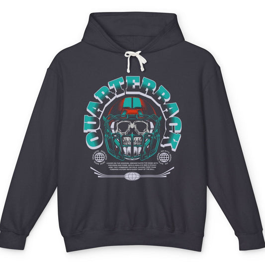 Grim Quarterback Unisex Lightweight Hooded Sweatshirt