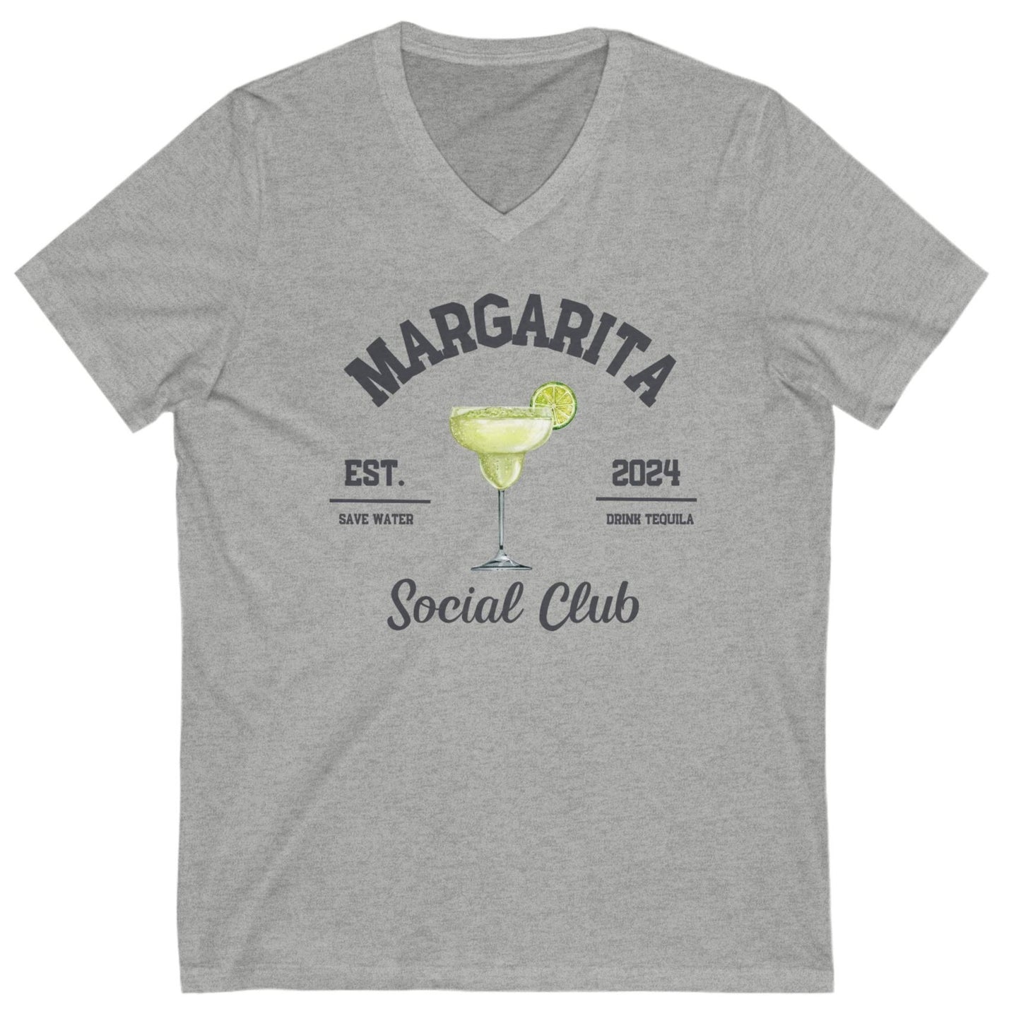 Margarita Social Club Unisex Jersey Short Sleeve V-Neck Tee