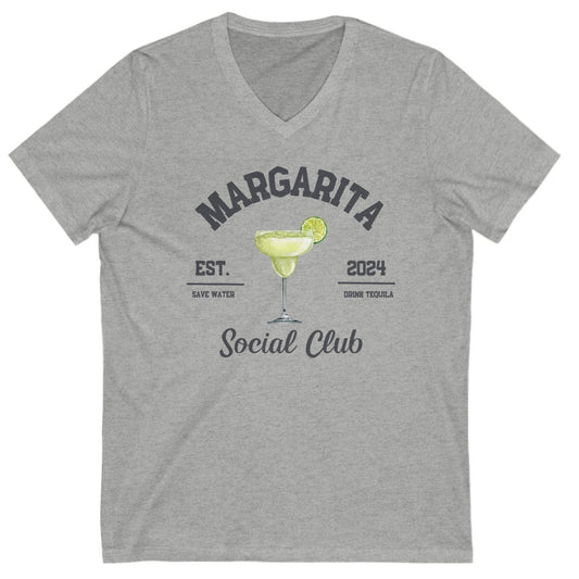 Margarita Social Club Unisex Jersey Short Sleeve V-Neck Tee