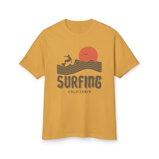 Surfing California Unisex Garment-Dyed Heavyweight Cotton Tee