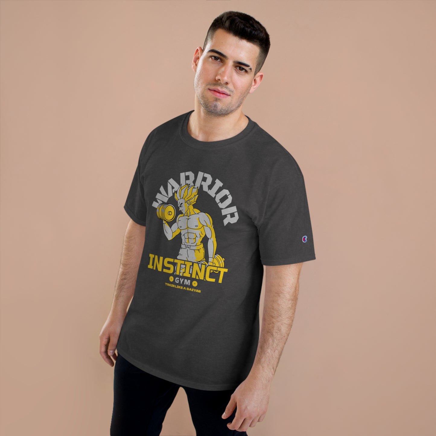 Gym Rat T-Shirt - Lifting Weights Anime Tee - Champion Tee