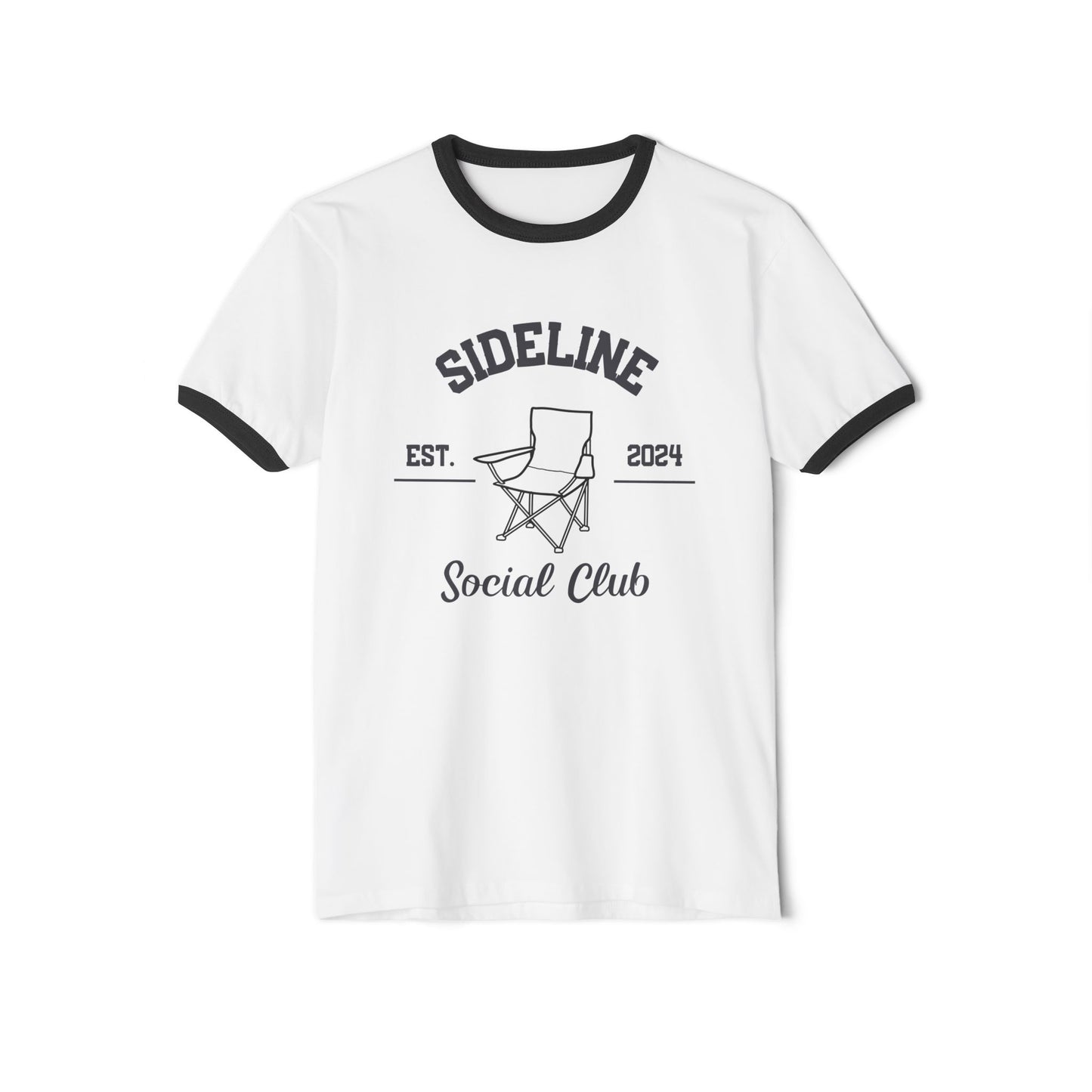 Sideline Social Club Unisex Cotton Ringer T-Shirt