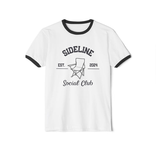 Sideline Social Club Unisex Cotton Ringer T-Shirt