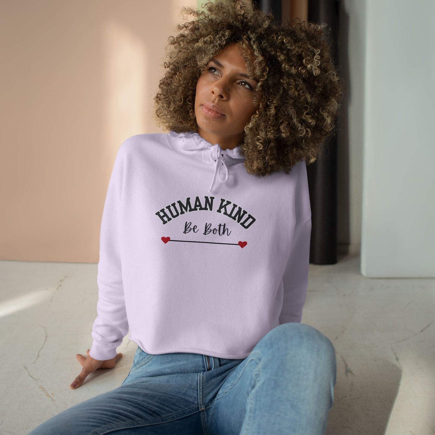 Human Kind Crop Hoodie