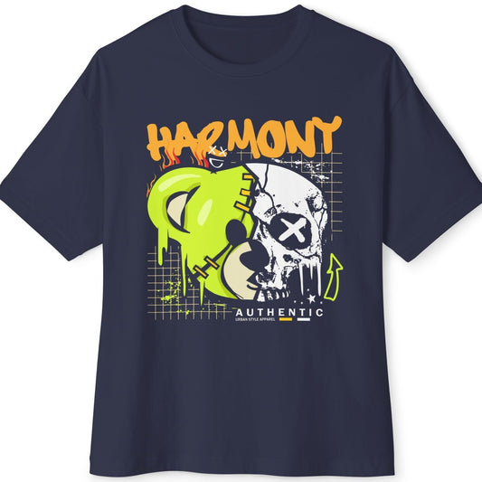 Harmony Bear Unisex Oversized Boxy Tee