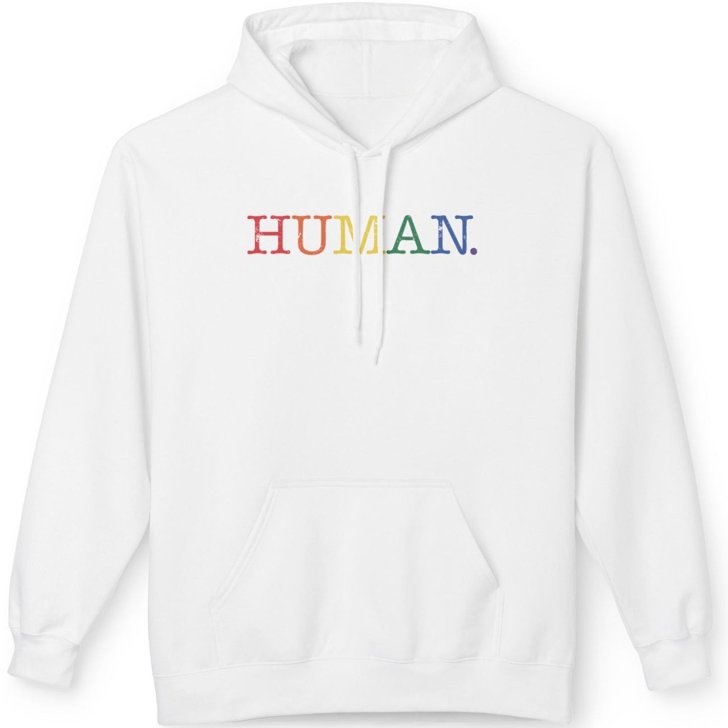 Human Rainbow Unisex Midweight Softstyle Fleece Hoodie