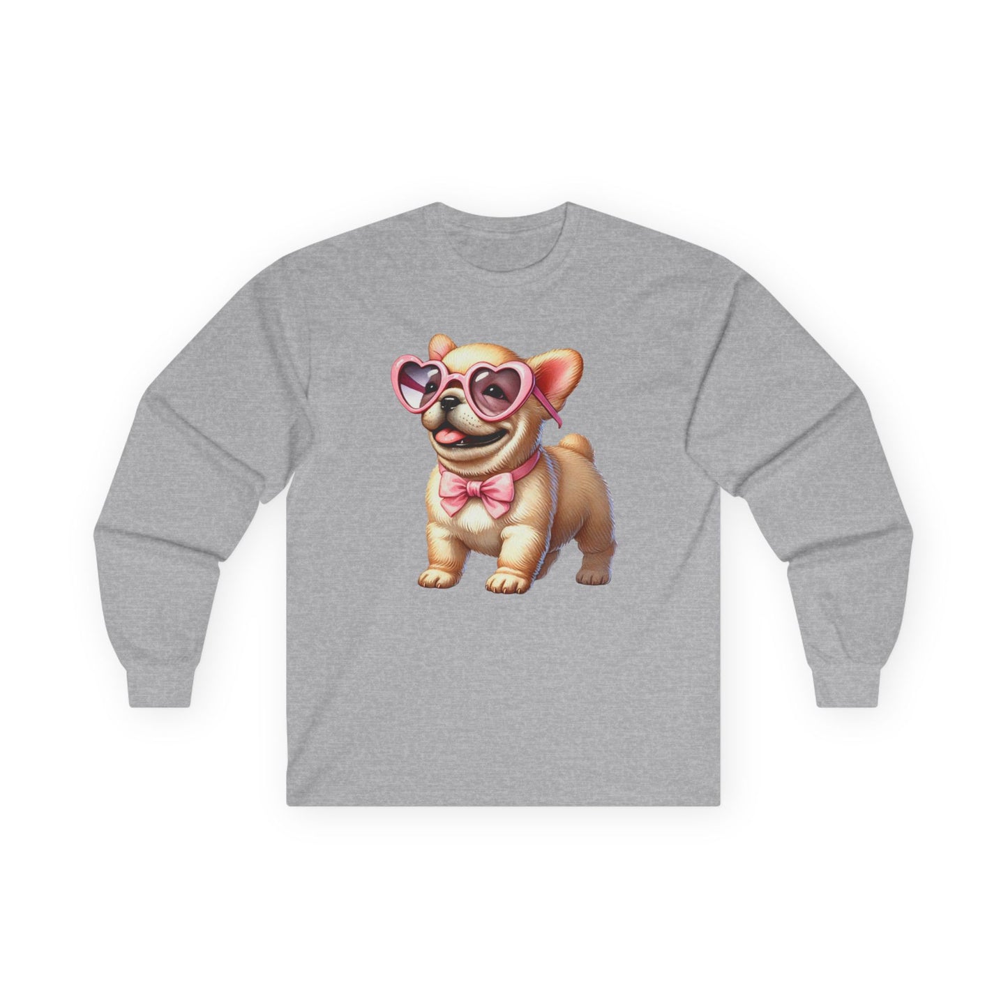 Valentine's Cute Dog Long Sleeve Tee