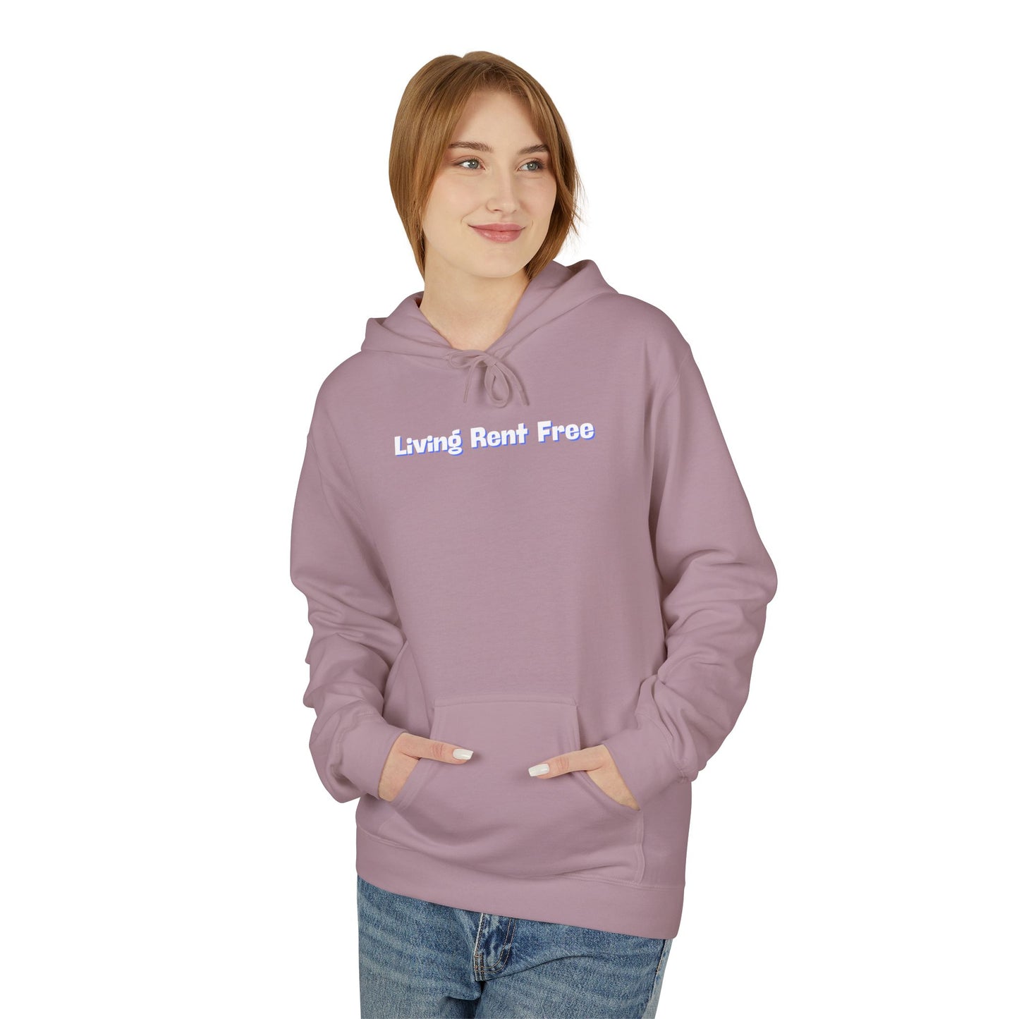 Living Rent Free Unisex Midweight Softstyle Fleece Hoodie