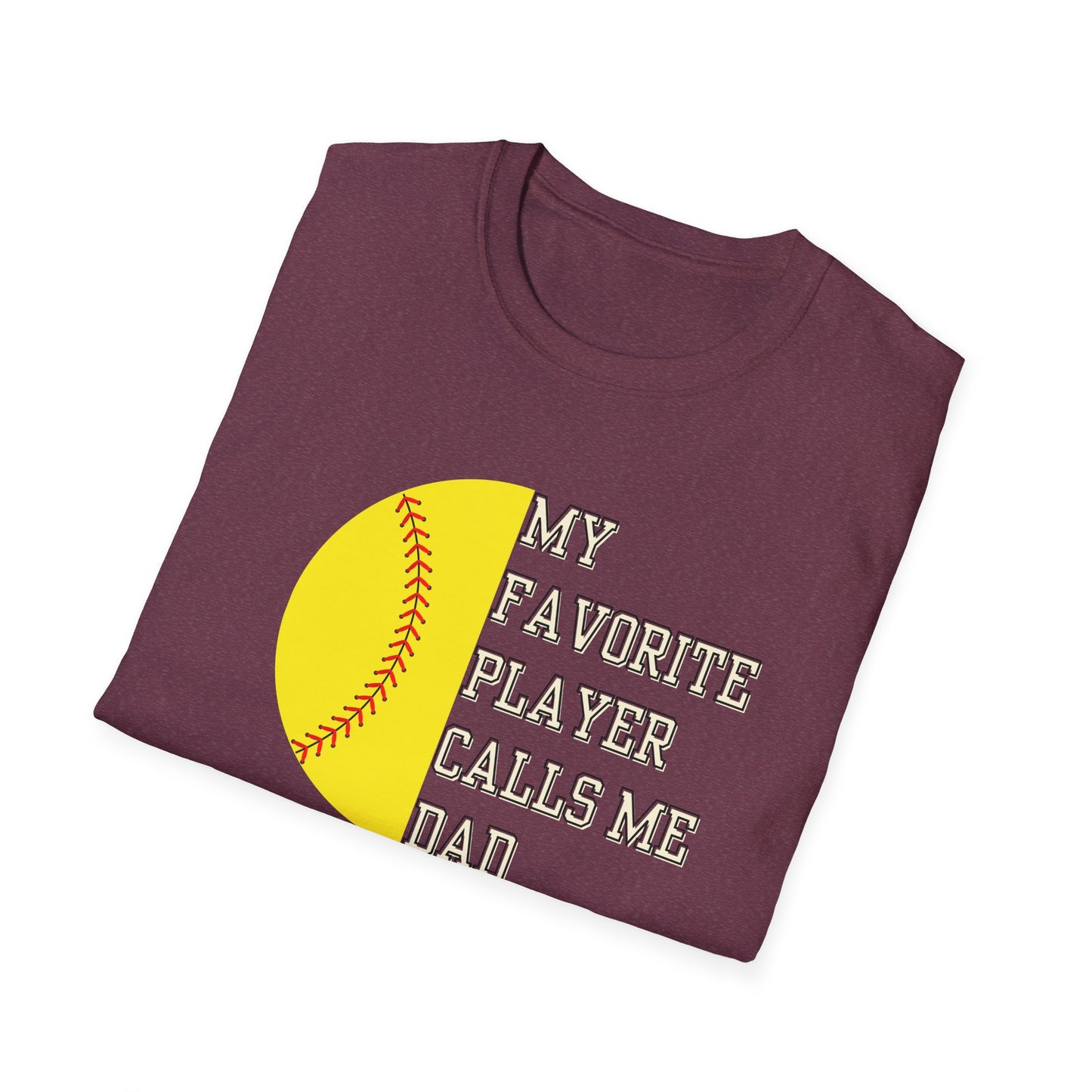 Favorite Player Softball Unisex Softstyle T-Shirt