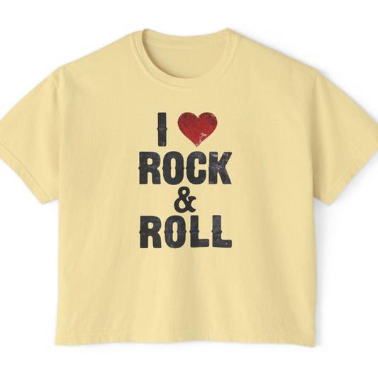 Rock & Roll Women's Boxy Tee