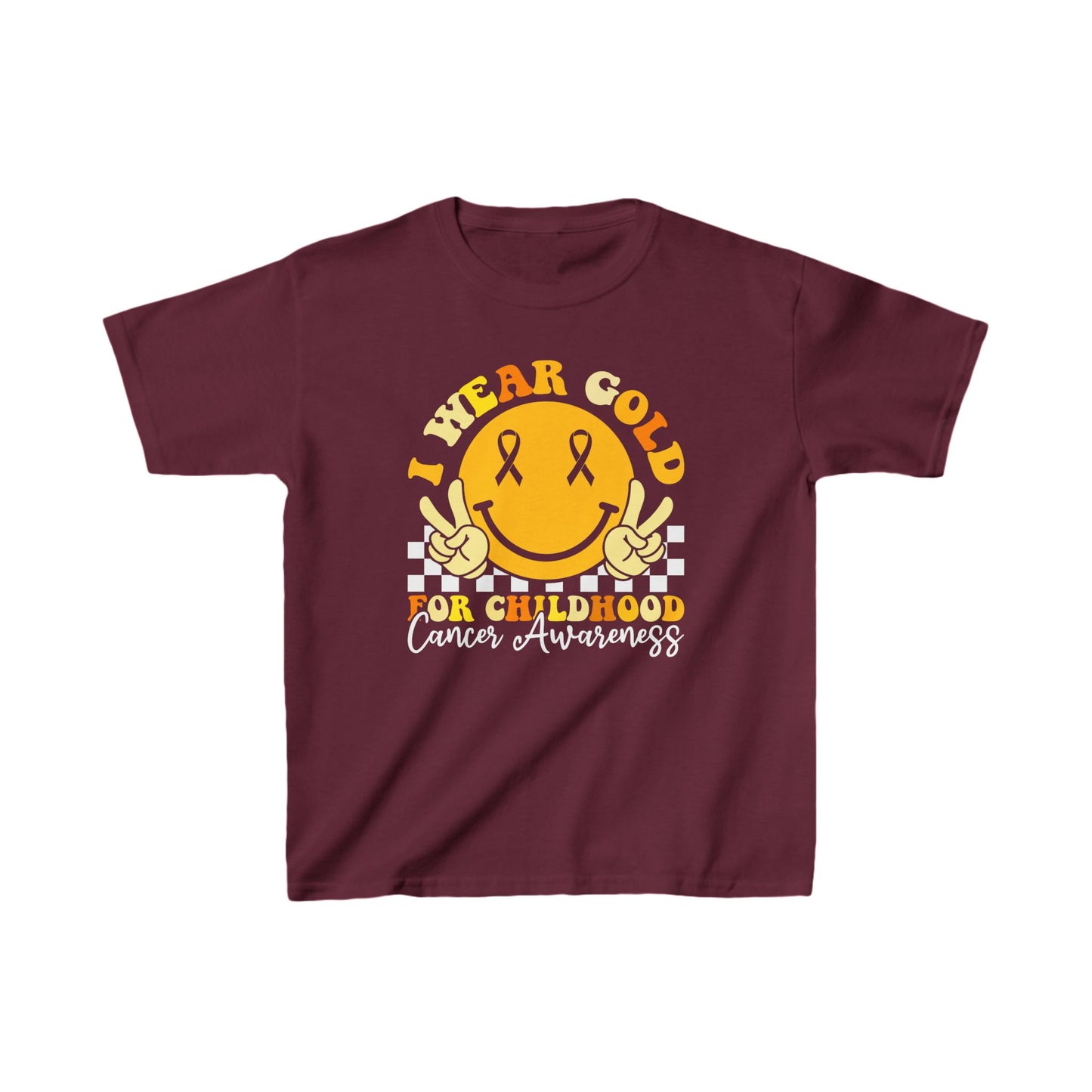 Childhood Cancer Awareness Kids Heavy Cotton™ Tee