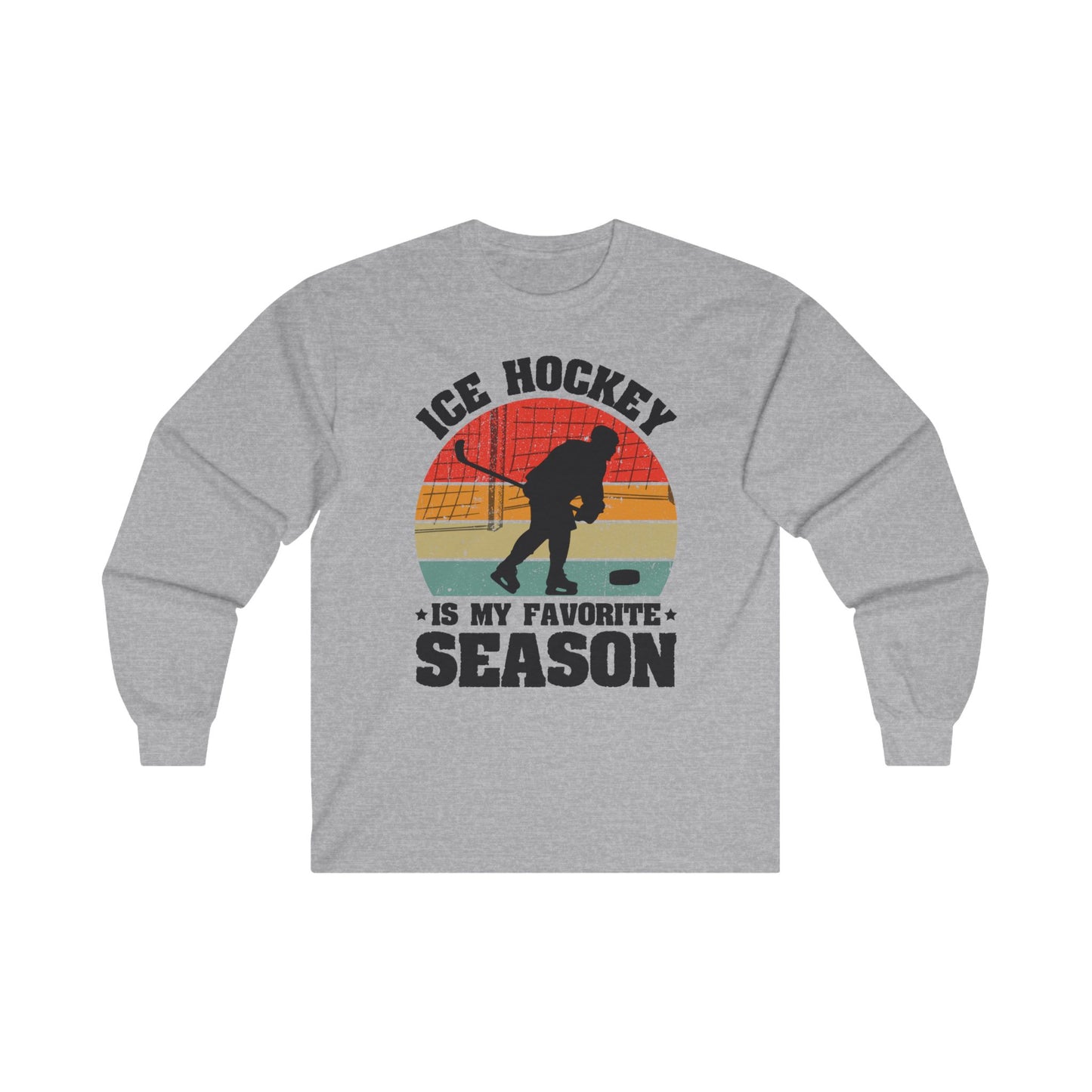 Ice Hockey Favorite Season Unisex Ultra Cotton Long Sleeve Tee