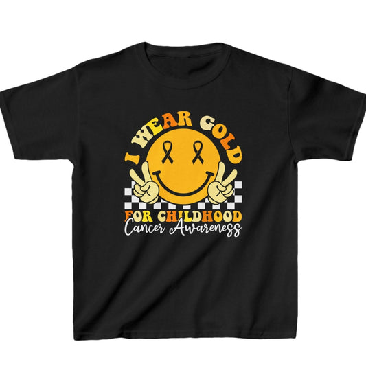 Childhood Cancer Awareness Kids Heavy Cotton™ Tee