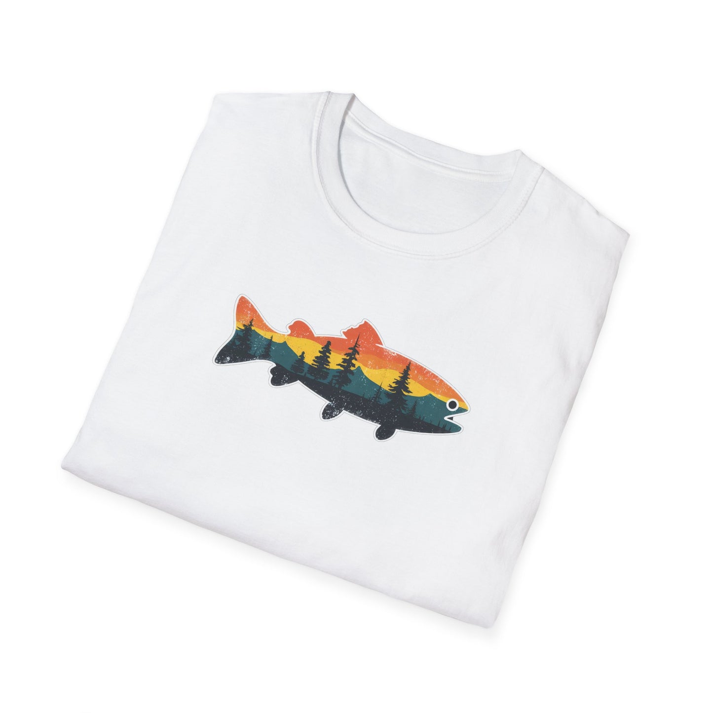 Fish Silhouette Unisex Softstyle T-Shirt