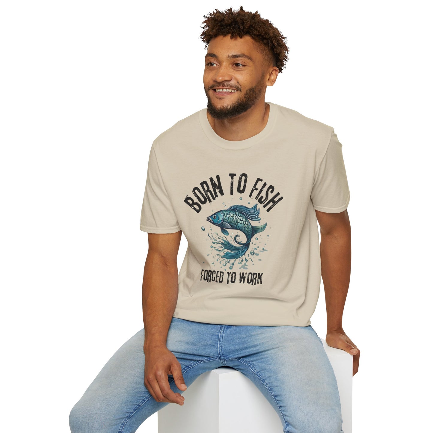 Born to Fish Unisex Softstyle T-Shirt