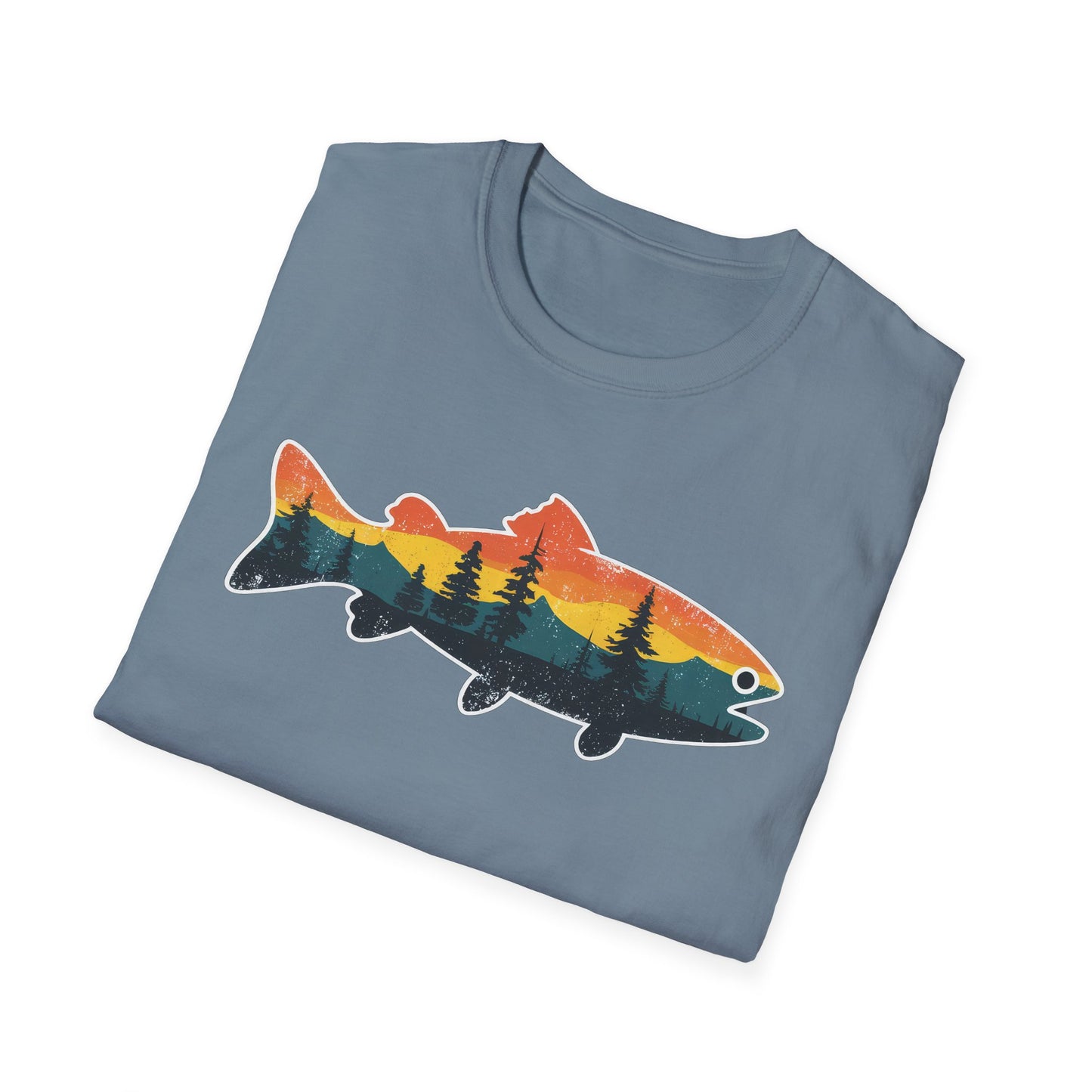 Fish Silhouette Unisex Softstyle T-Shirt