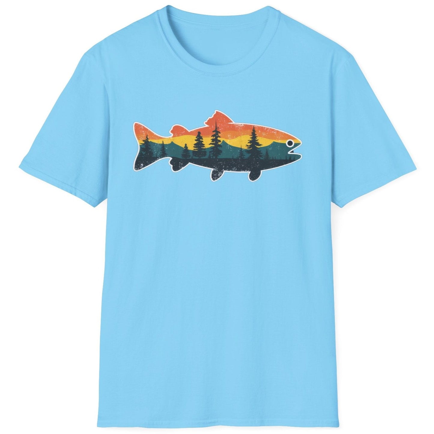 Fish Silhouette Unisex Softstyle T-Shirt