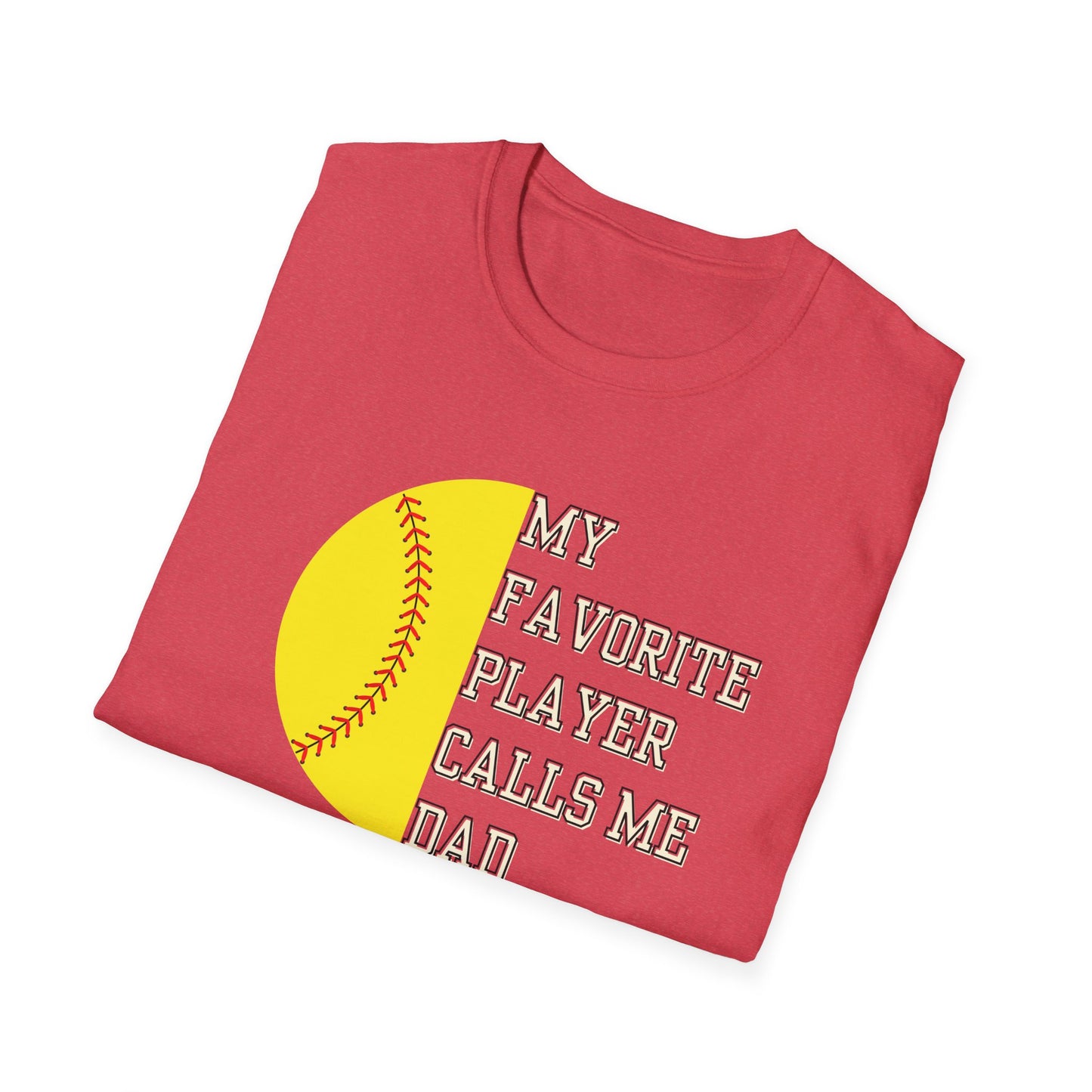 Favorite Player Softball Unisex Softstyle T-Shirt