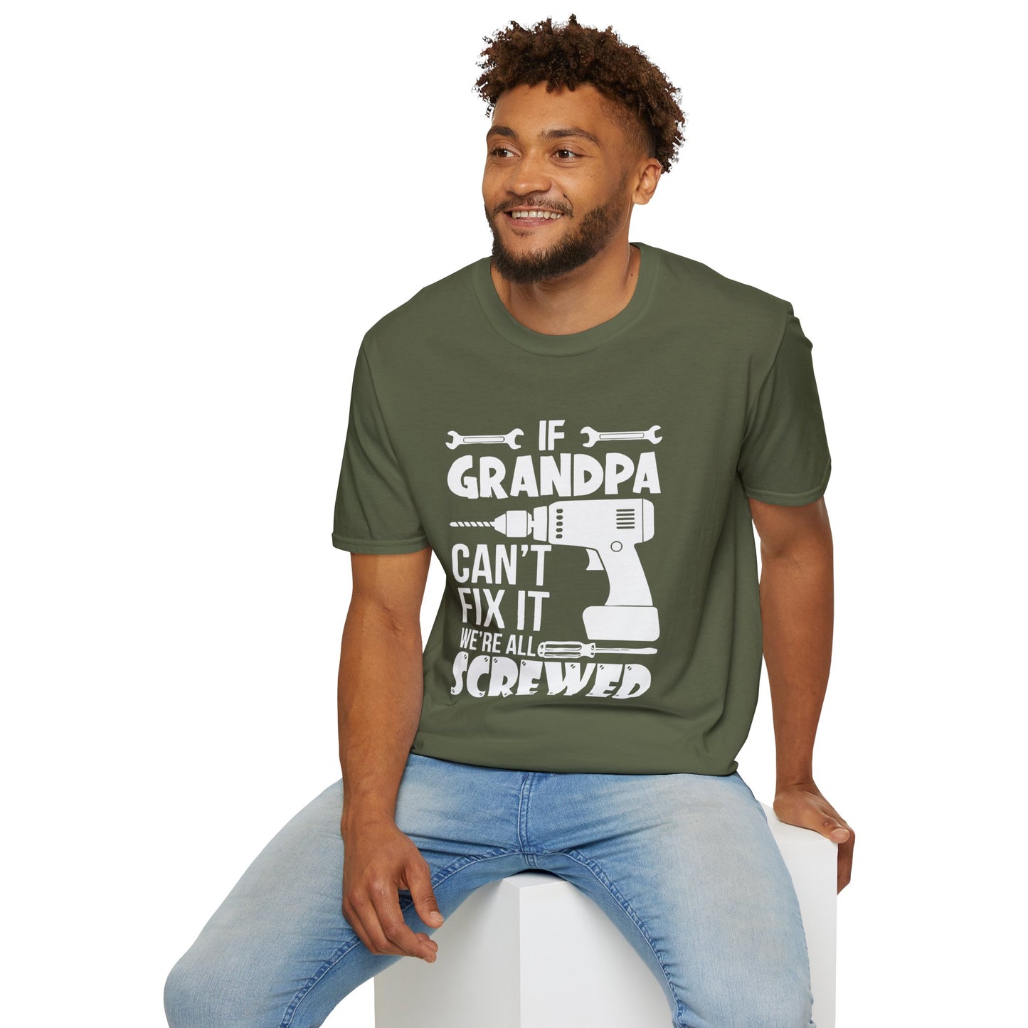 If Grandpa Can't Fix It Unisex Softstyle T-Shirt