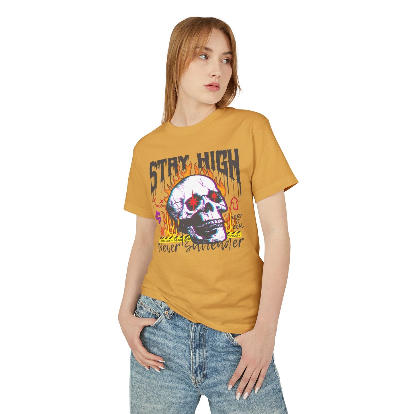 Stay High Unisex Garment-Dyed Heavyweight Cotton Tee