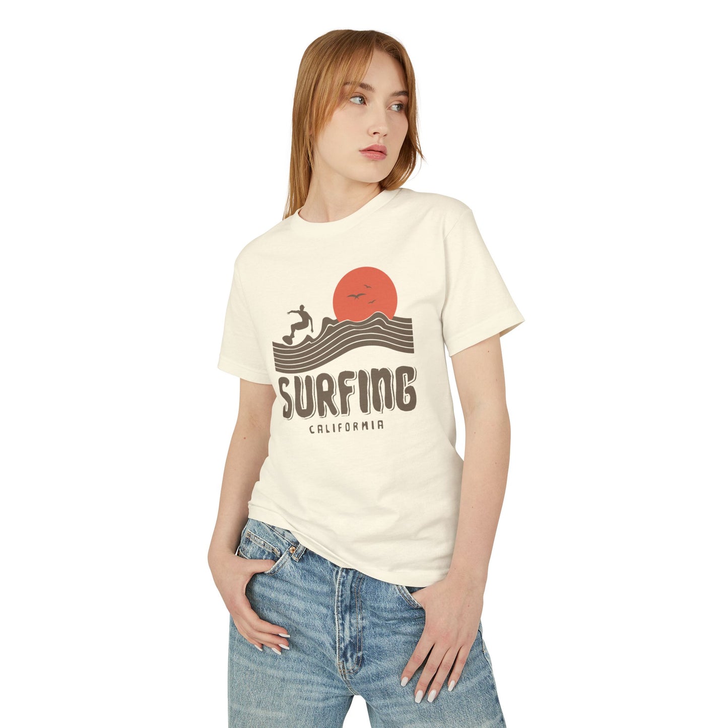 Surfing California Unisex Garment-Dyed Heavyweight Cotton Tee