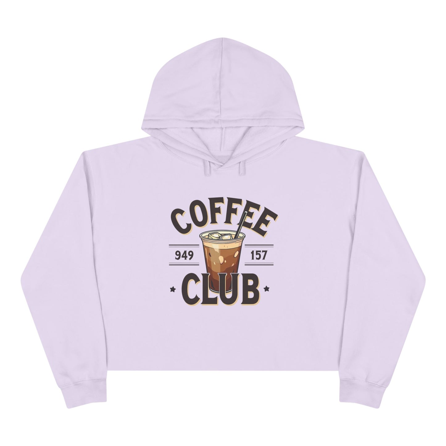 Coffee Club Crop Hoodie