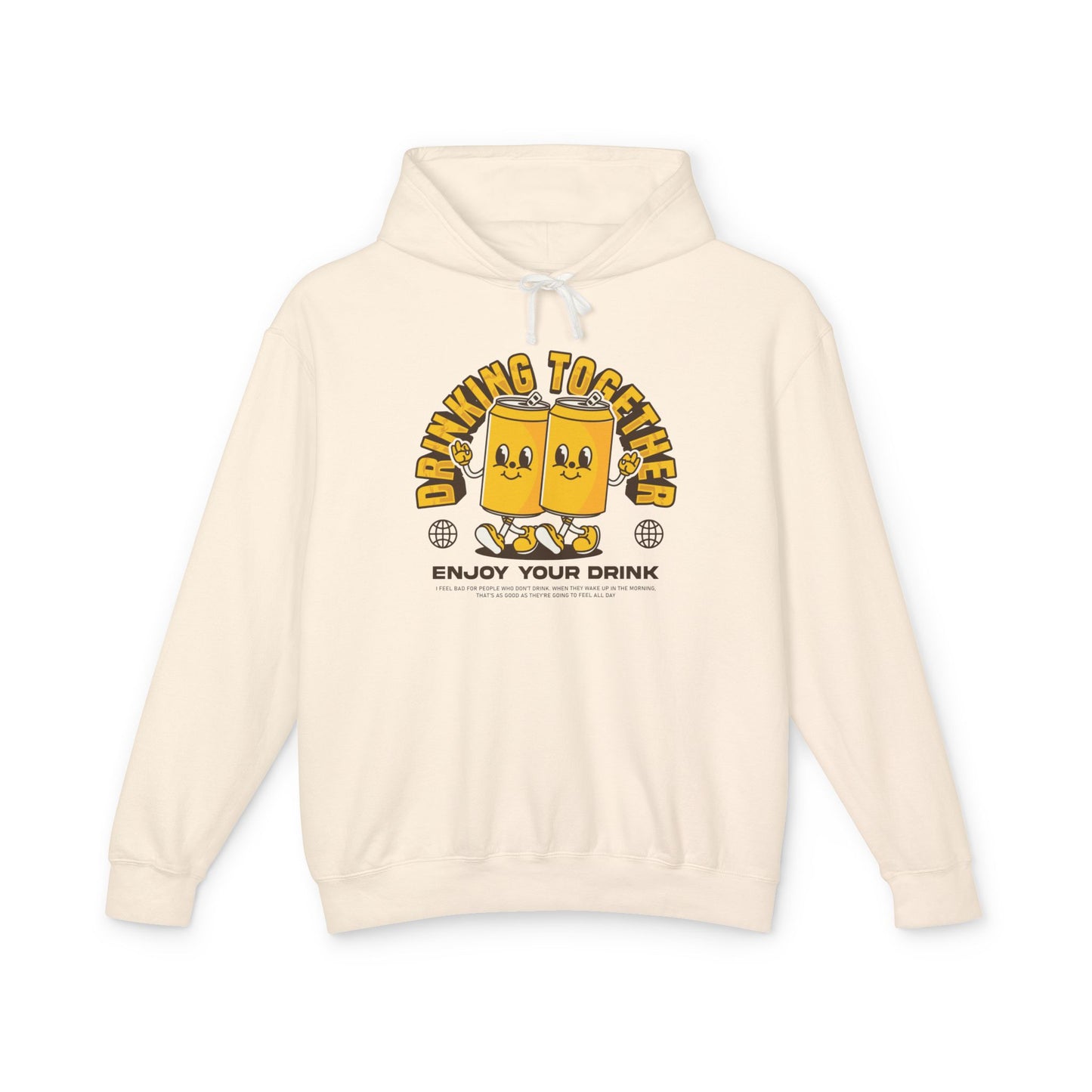 Drinking Together Unisex Lightweight Hooded Sweatshirt