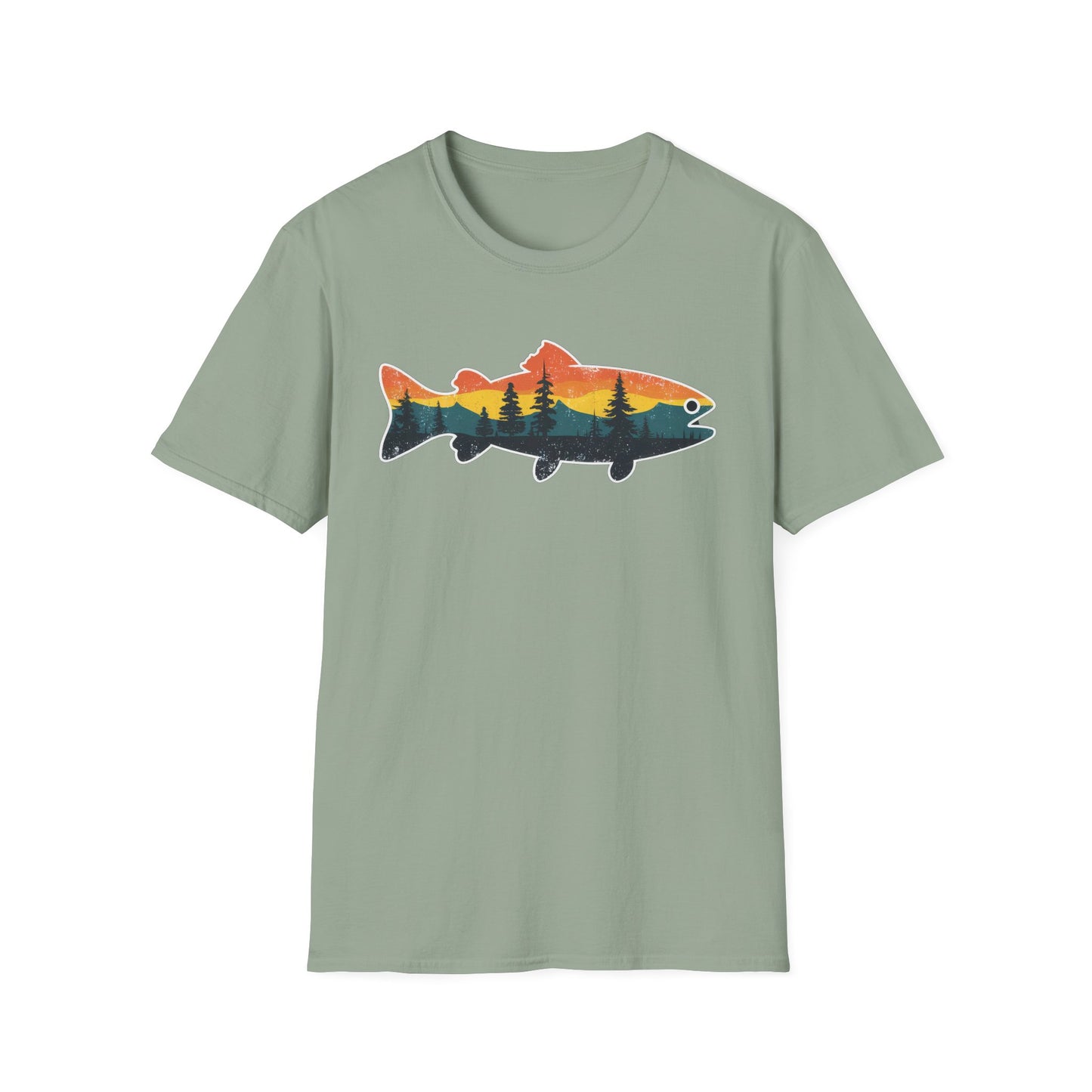 Fish Silhouette Unisex Softstyle T-Shirt