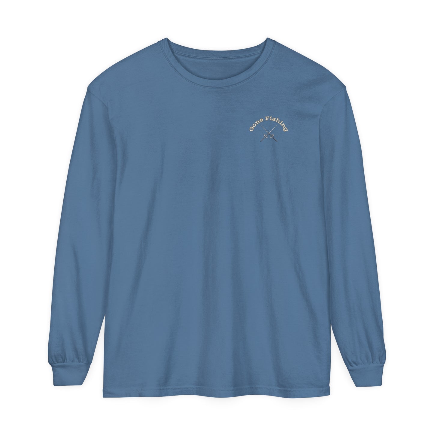 Gone Fishing Unisex Garment-dyed Long Sleeve T-Shirt