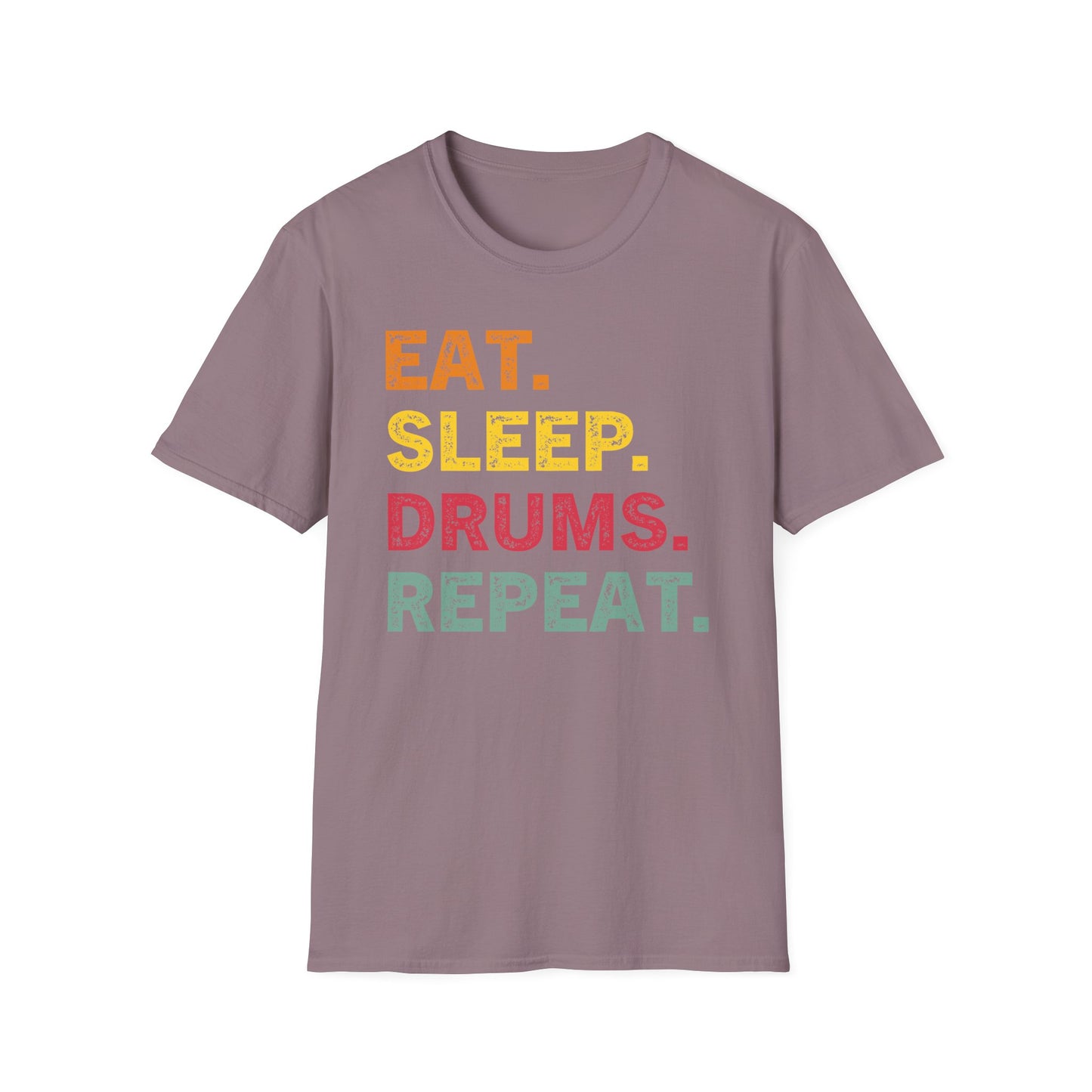 Eat Sleep Drums Repeat Unisex Softstyle T-Shirt