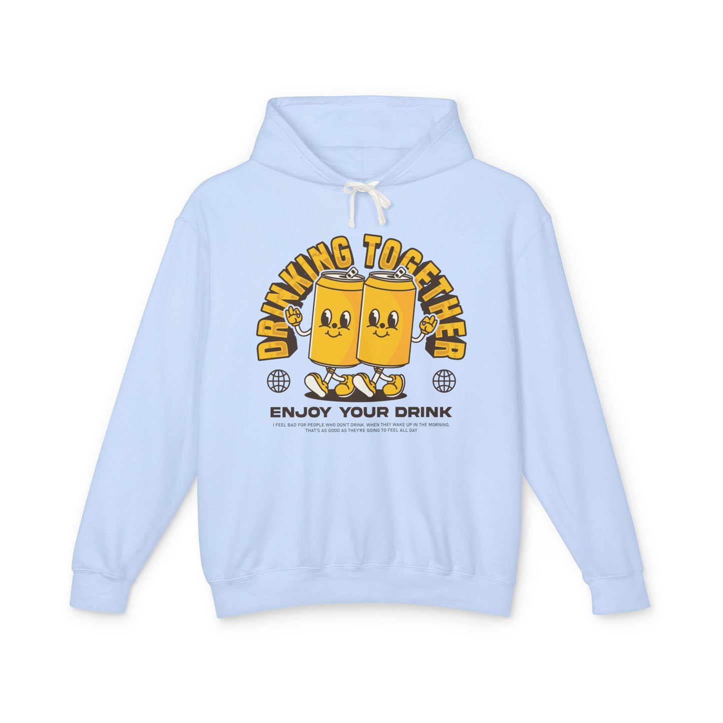 Drinking Together Unisex Lightweight Hooded Sweatshirt