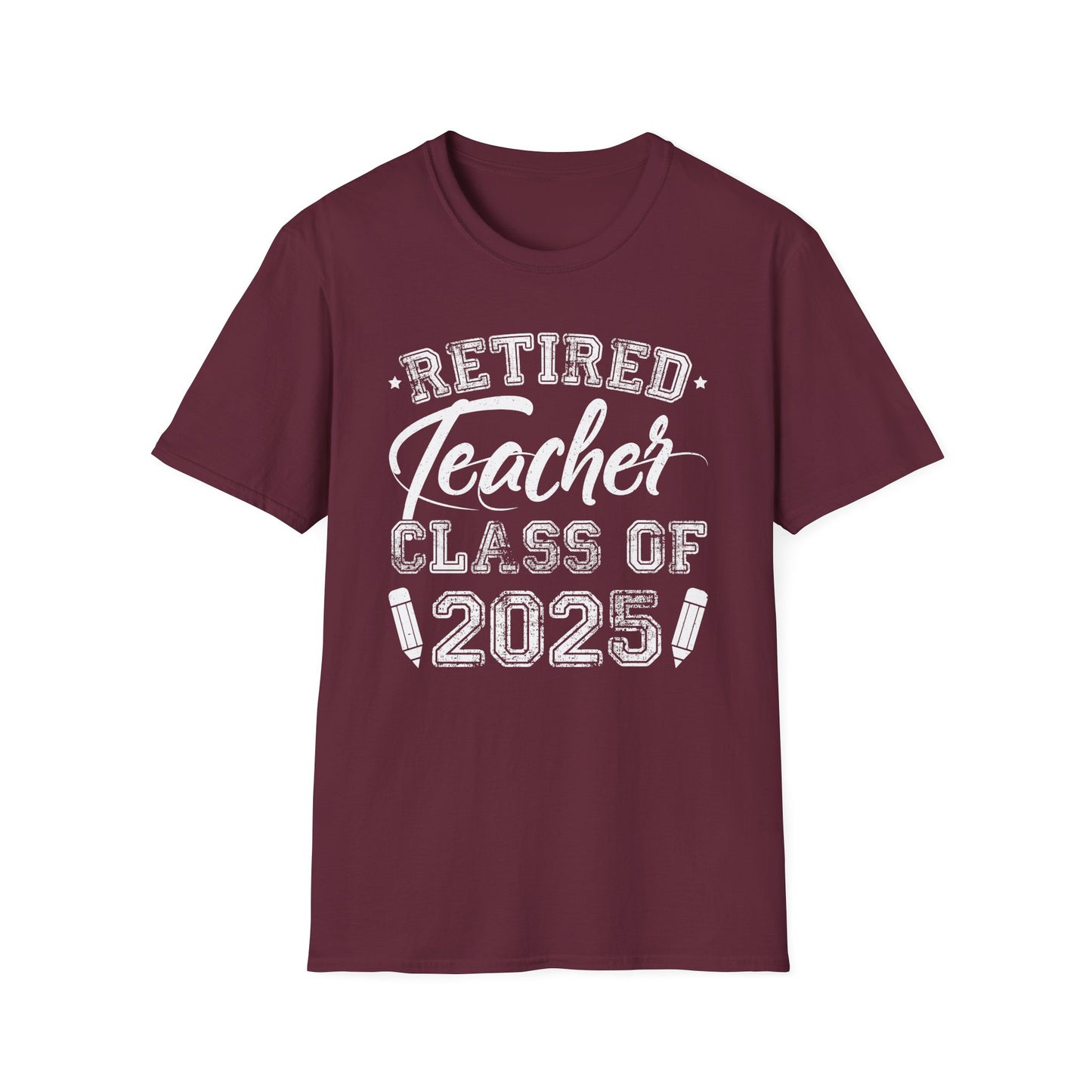 Retired Teacher '25 Unisex Softstyle T-Shirt