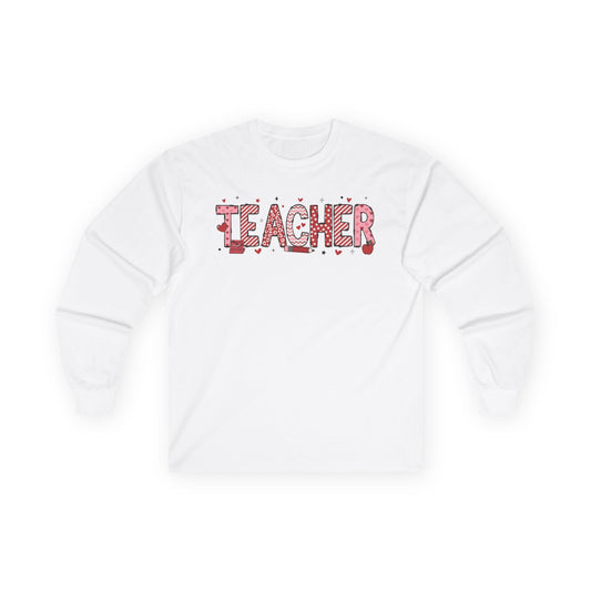 Valentine Teacher Unisex Ultra Cotton Long Sleeve Tee