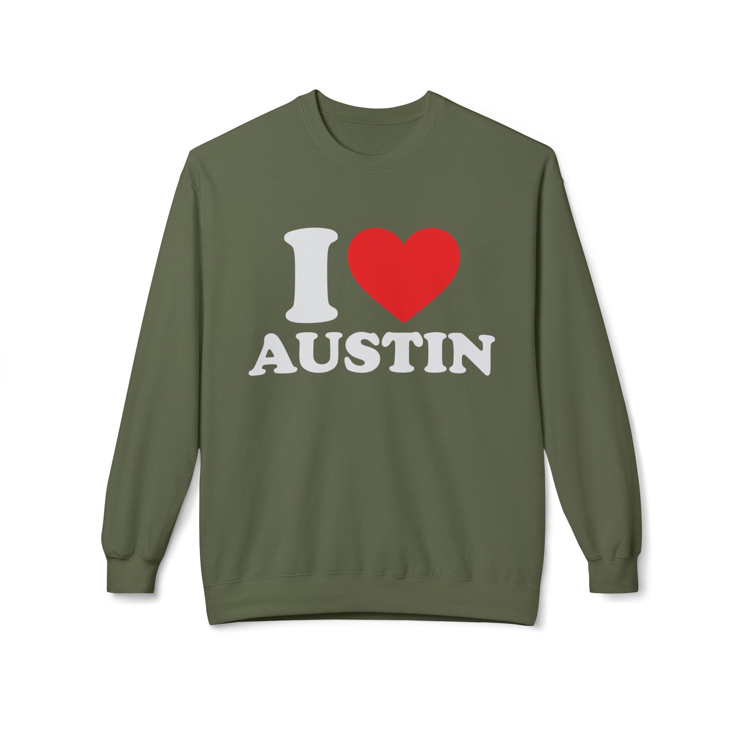 Austin Unisex Midweight Softstyle Fleece Crewneck Sweatshirt