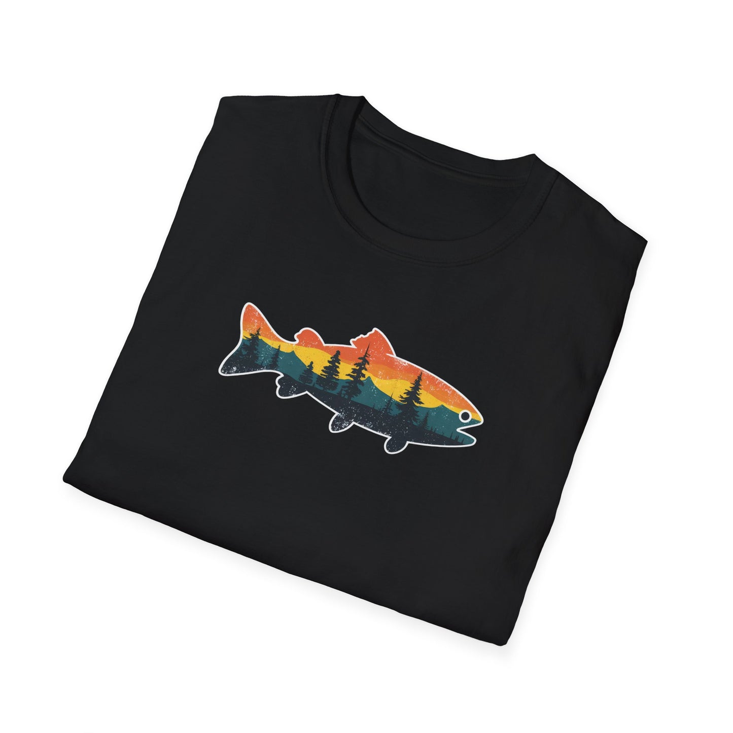 Fish Silhouette Unisex Softstyle T-Shirt