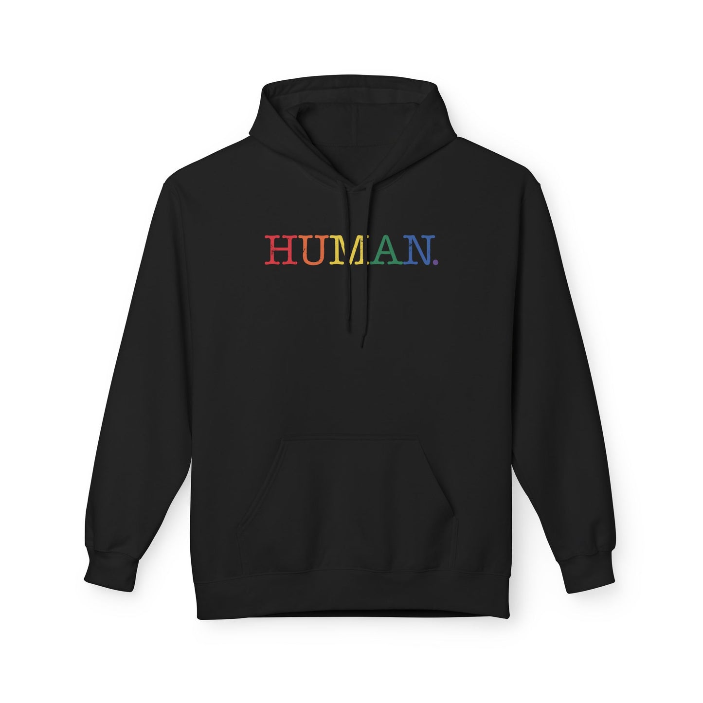 Human Rainbow Unisex Midweight Softstyle Fleece Hoodie